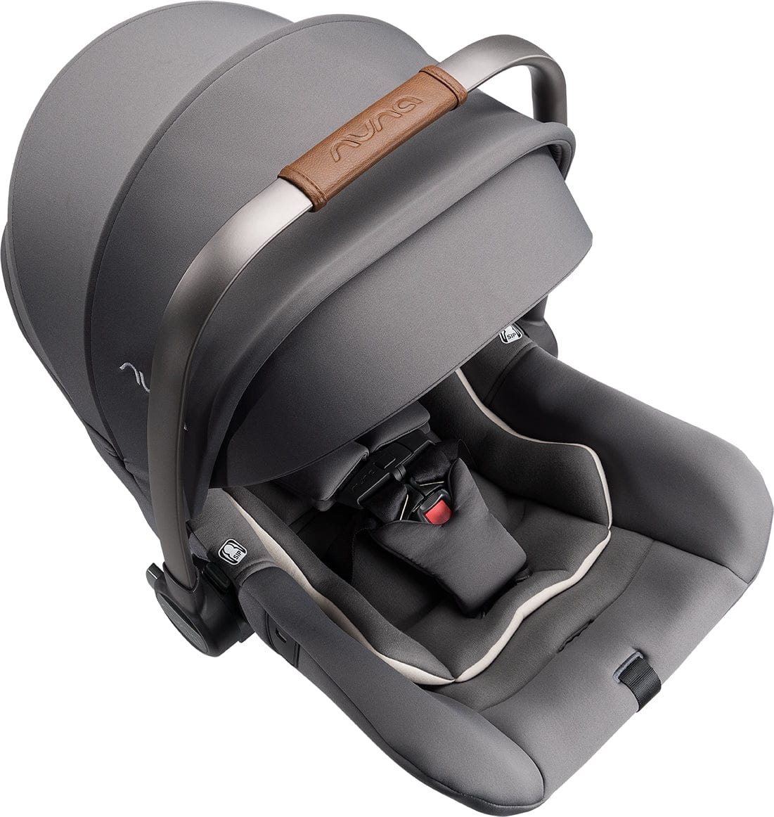 Nuna PIPA Lite R Lightweight Infant Car Seat + RELX Base with Load Leg - Granite - CF08508600GRN
