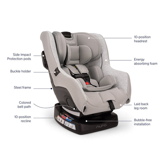 Nuna Rava Convertible Car Seat - Sterling - CS05128STL