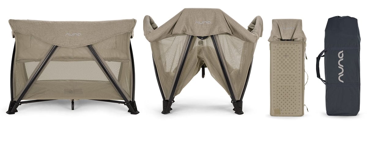 Nuna SENA Aire Playard with Zip-Off Bassinet - Hazelwood - TC16501HAZ