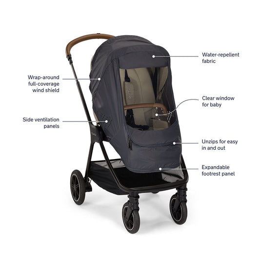 Nuna Stroller Wind Cover - Indigo - WC00000ACS