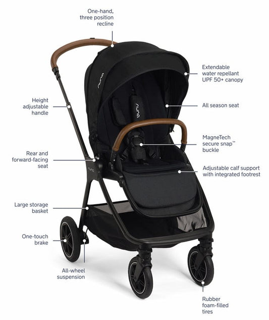 Nuna TRIV Next + PIPA Aire RX Travel System Bundle - Caviar - ST16601CVR-CF18508600CVR