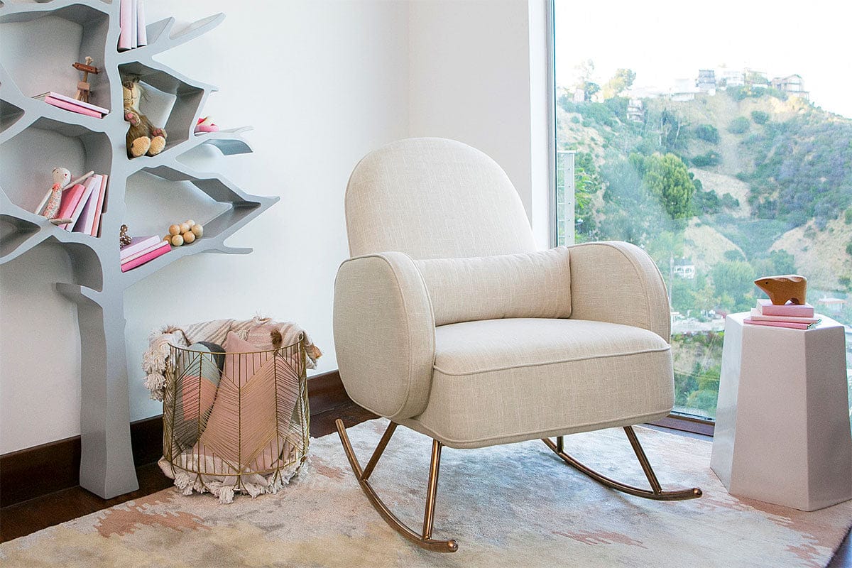 Nursery Works Compass Rocker - Oatmeal Weave - NW17087OM
