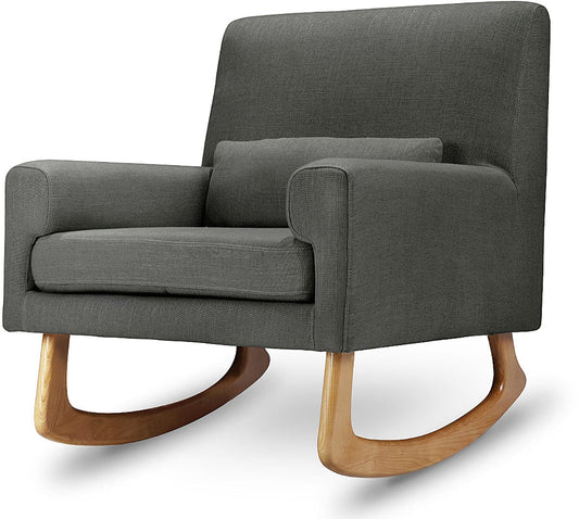 Nursery Works Sleepytime Rocker, Light Legs - Charcoal - 1085ROL