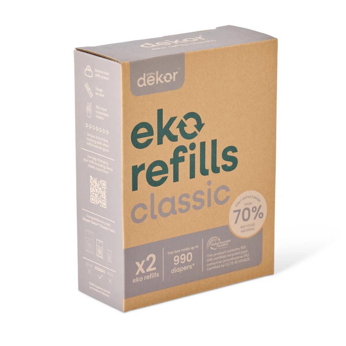 Dekor Eko Classic Diaper Pail Refill (2 Pack) - 2-23300