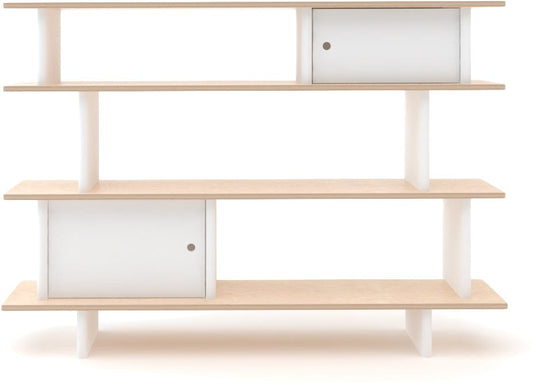 Oeuf Mini Library - White/Birch - 1ML002-B
