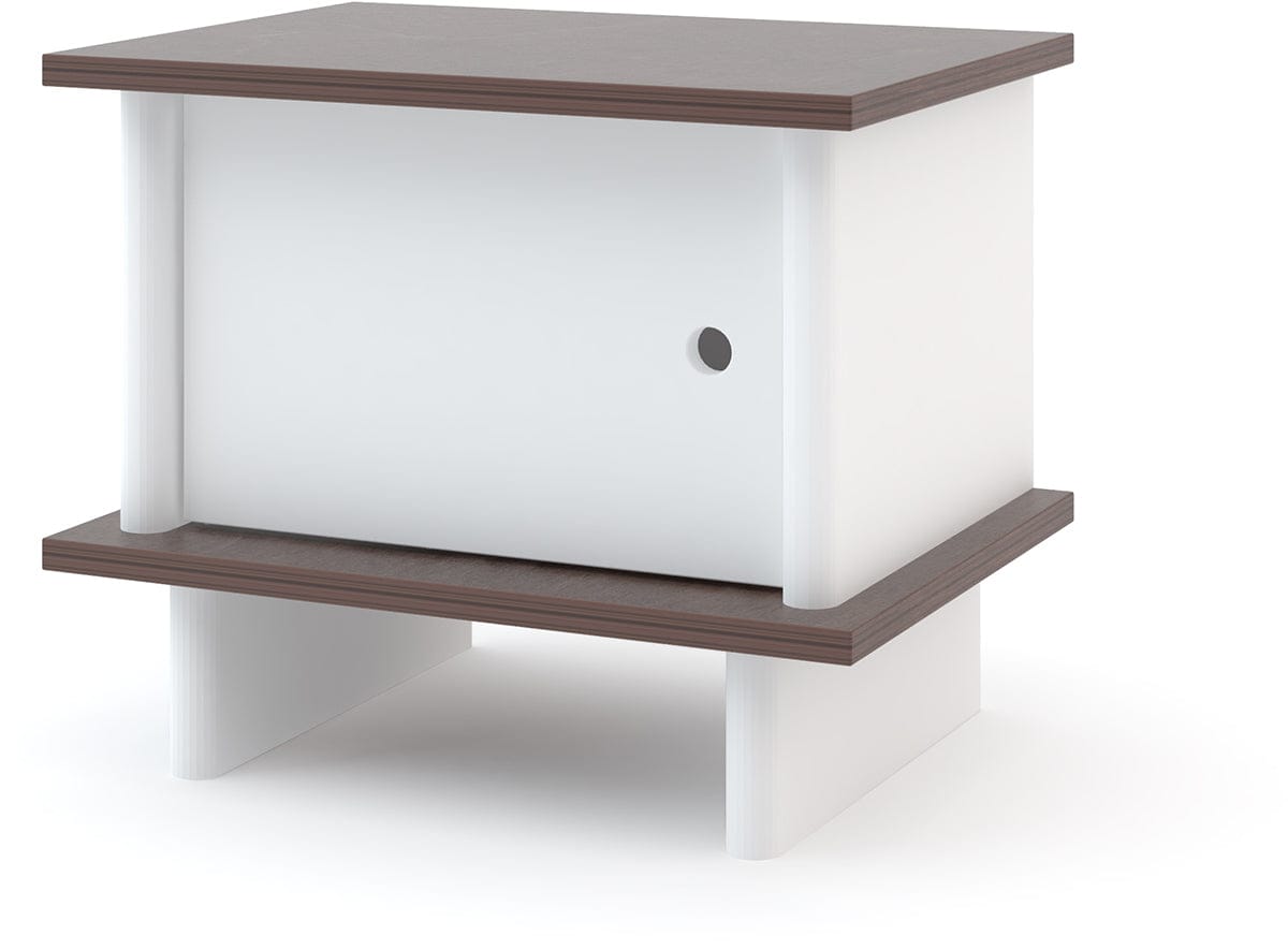 Oeuf ML Night Stand - White/Walnut - 1MLNS02