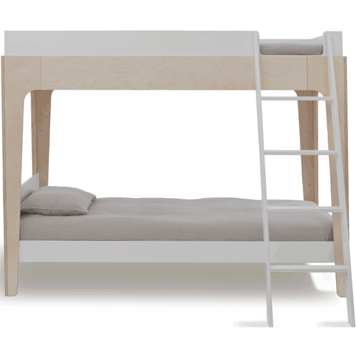 Oeuf Perch Bunk Bed in White/Birch - 1PBB01