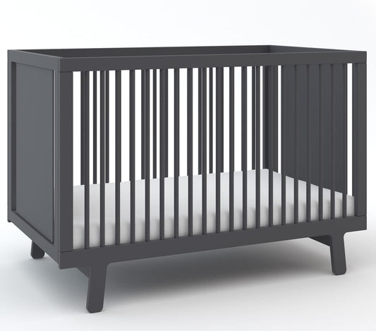 Oeuf Sparrow Collection Crib in Slate - 7SPCR06