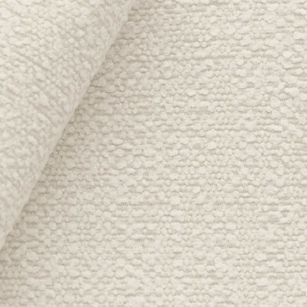 Oilo cream textured bouclΓ© fabric swatch