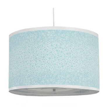 Oilo Raindrops Large Cylinder Light in Aqua - RAILC-A