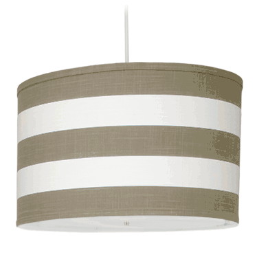 Oilo Stripe Large Cylinder Light in Taupe - STRLC-T