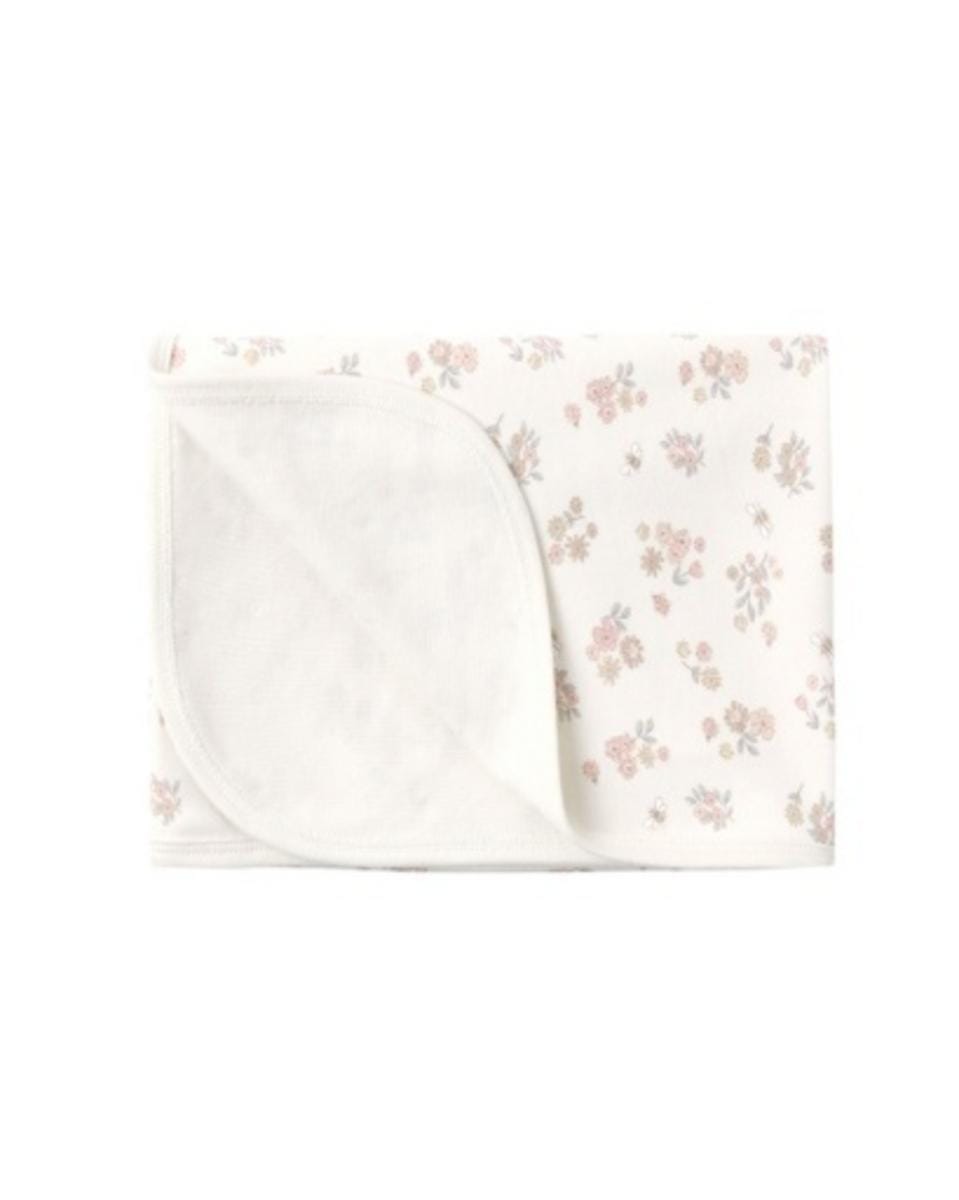 Quincy Mae Swaddle Garden Floral - Ivory