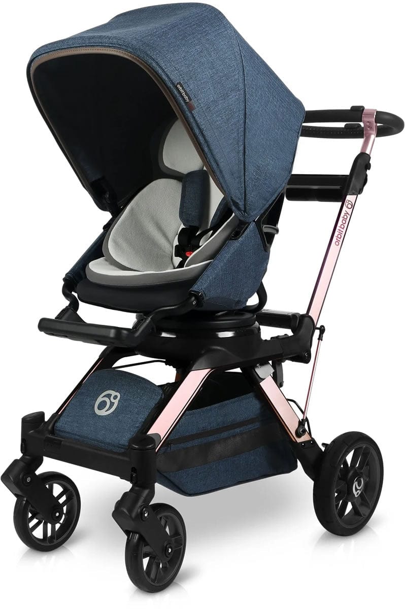 Orbit Baby G5 Stroller - Rose Gold/Melange Navy - ORB006-B