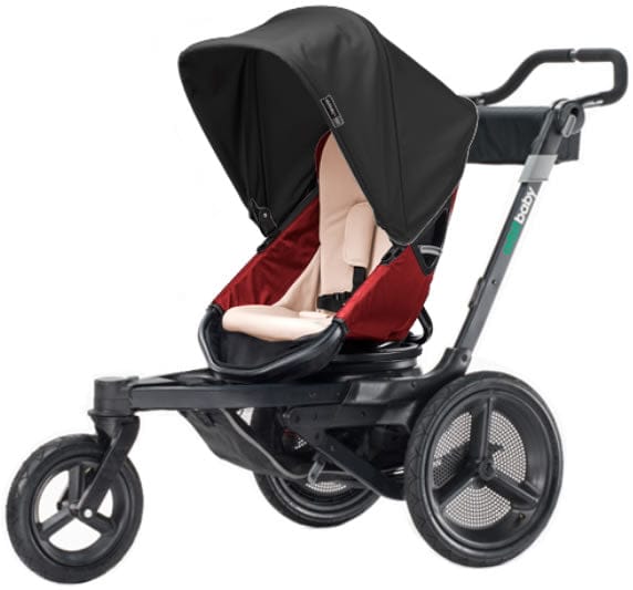 Orbit Baby O2 Stroller - Ruby / Black - ORBO2ST-RBBLK