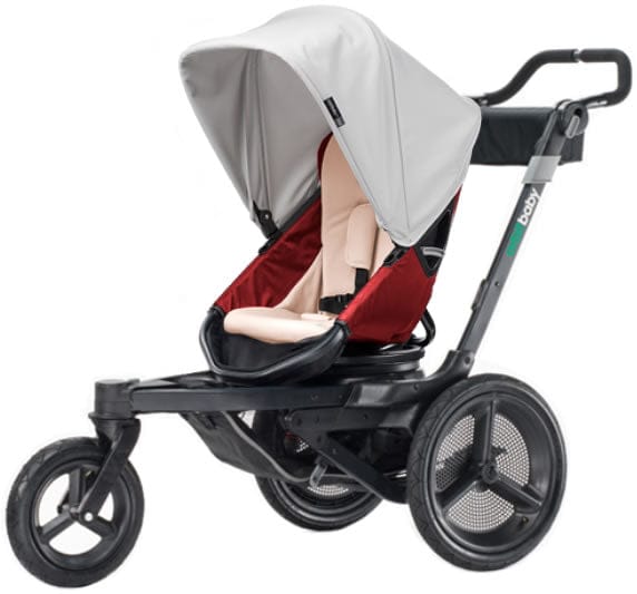 Orbit Baby O2 Stroller - Ruby / Slate - ORBO2ST-RBSLT