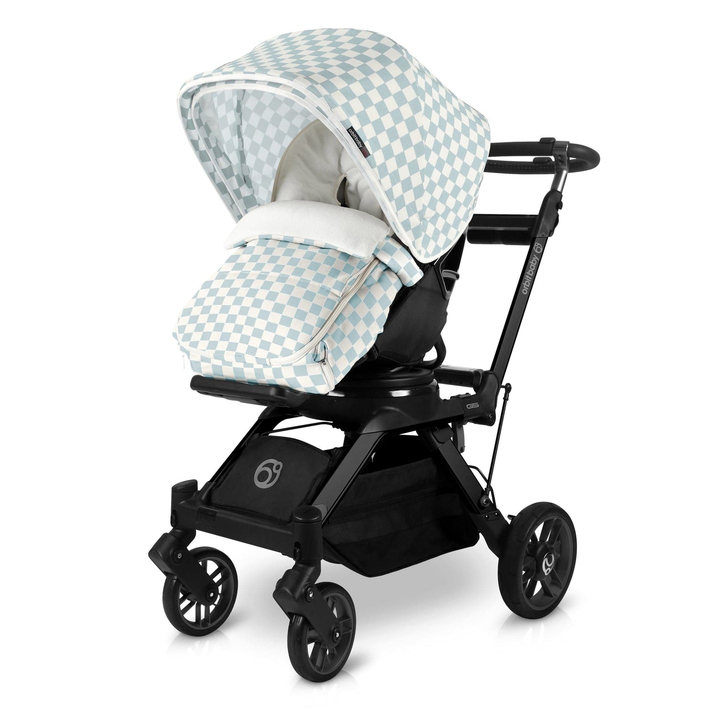 Orbit Baby Stroller Footmuff in Checkered Surf Spray - E705SC