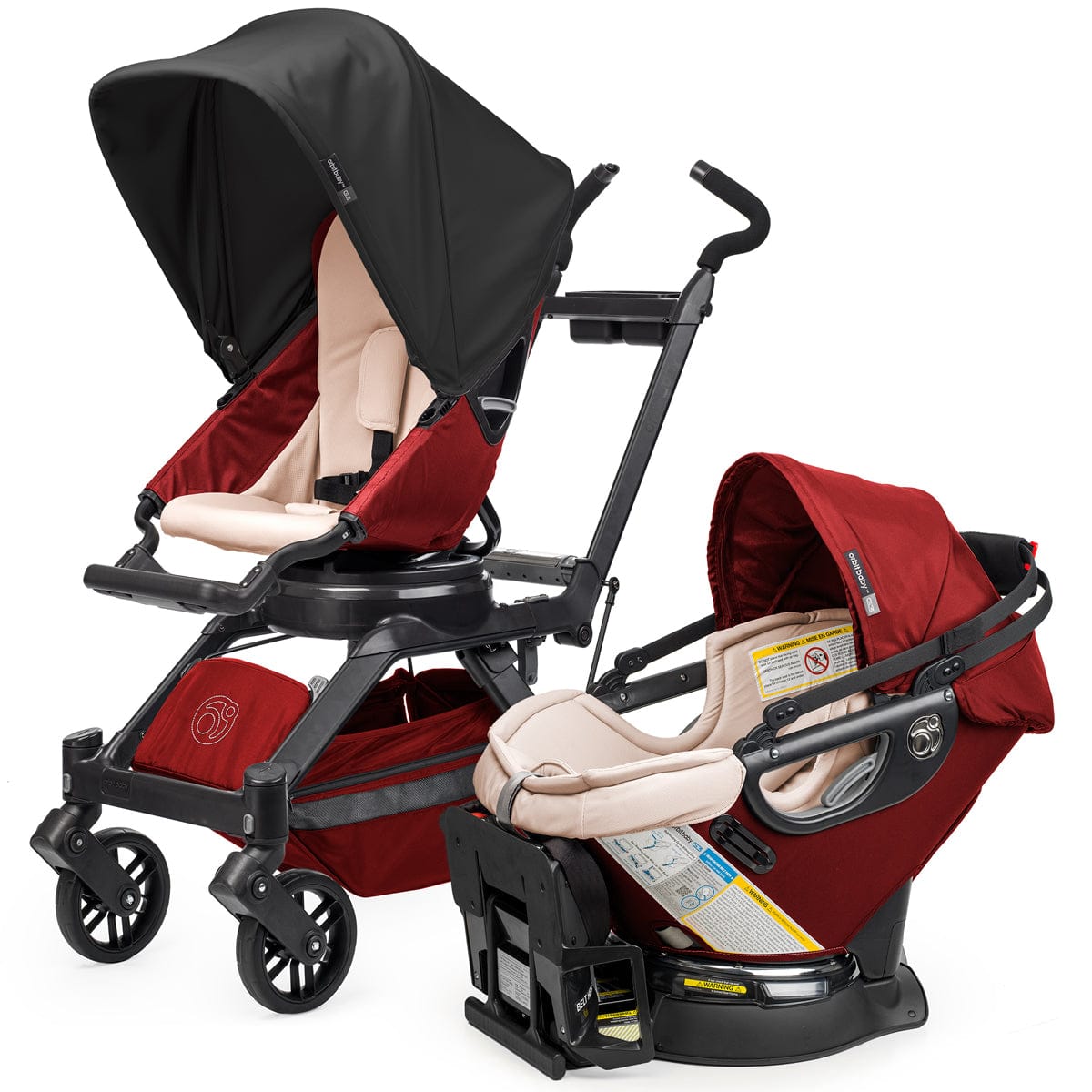 Orbit Baby G3 Travel System - Ruby / Black - ORBG3TS-BLRBY