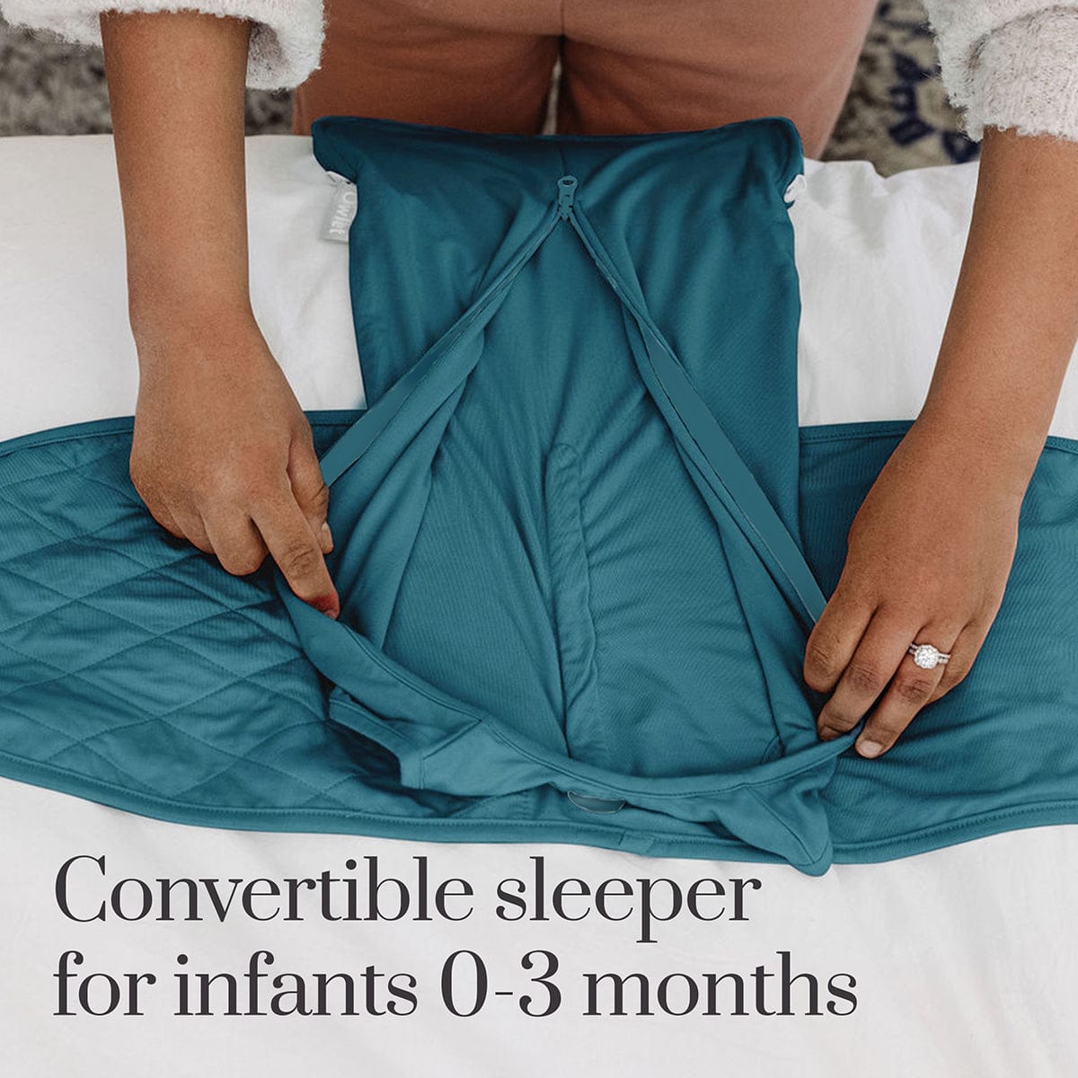 Owlet Dream Sleeper with Swaddle - Deep Sea Green (0-3 months) - DS01055BBJ