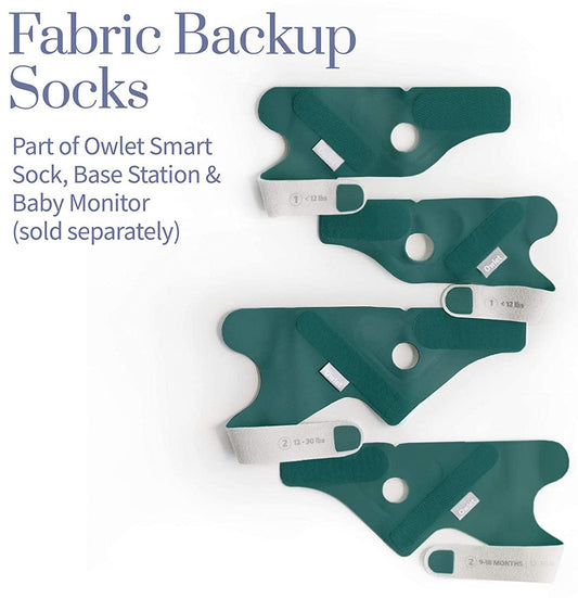 Owlet Fabric Accessory Sock Set for Smart Sock 3 - Deep Sea Green - sks6l21bbyh