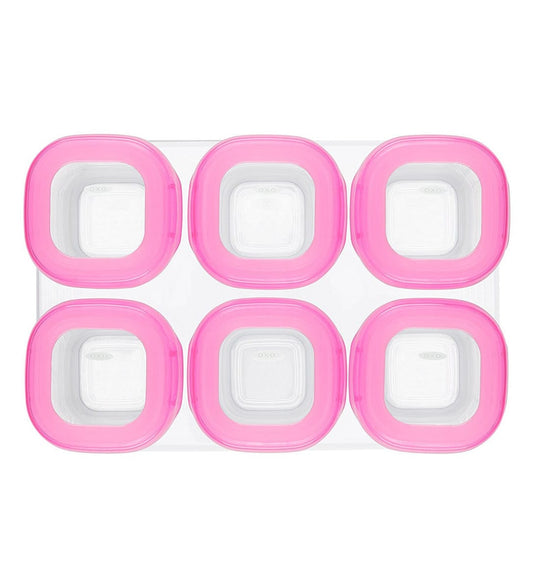 OXO Tot Baby Blocks Freezer Storage Containers, 2 oz - Pink - 61114300