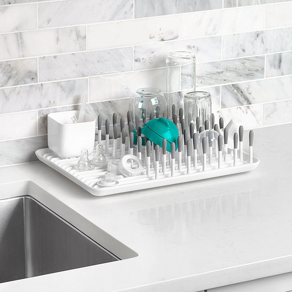 OXO Tot Bottle Drying Rack - Grey