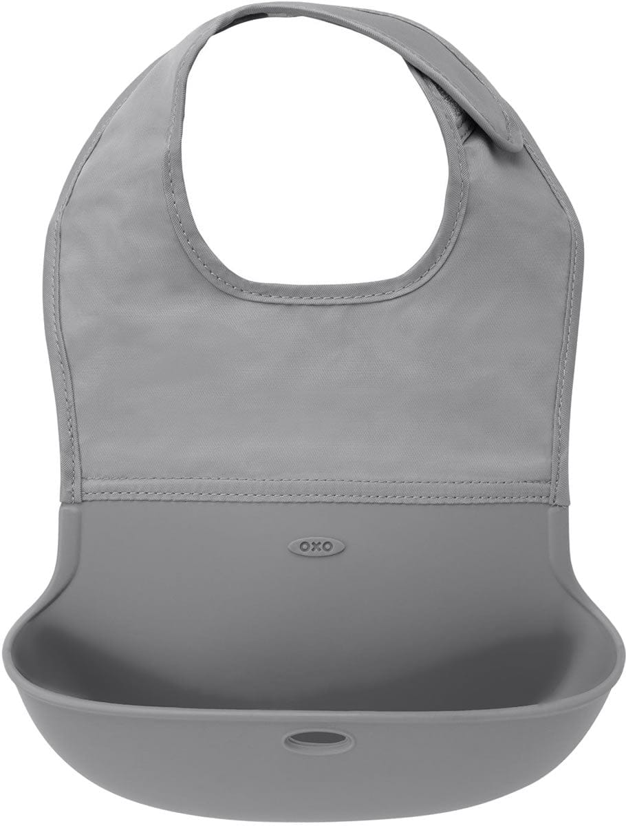 OXO Tot Roll Up Bib - Gray - 6196000