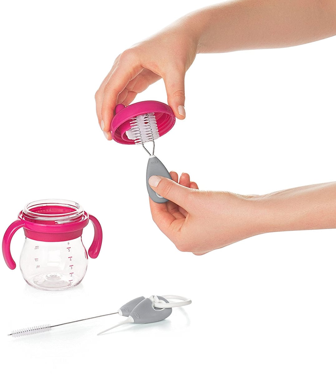 OXO Tot Cleaning Set For Straw & Sippy Cup - Gray