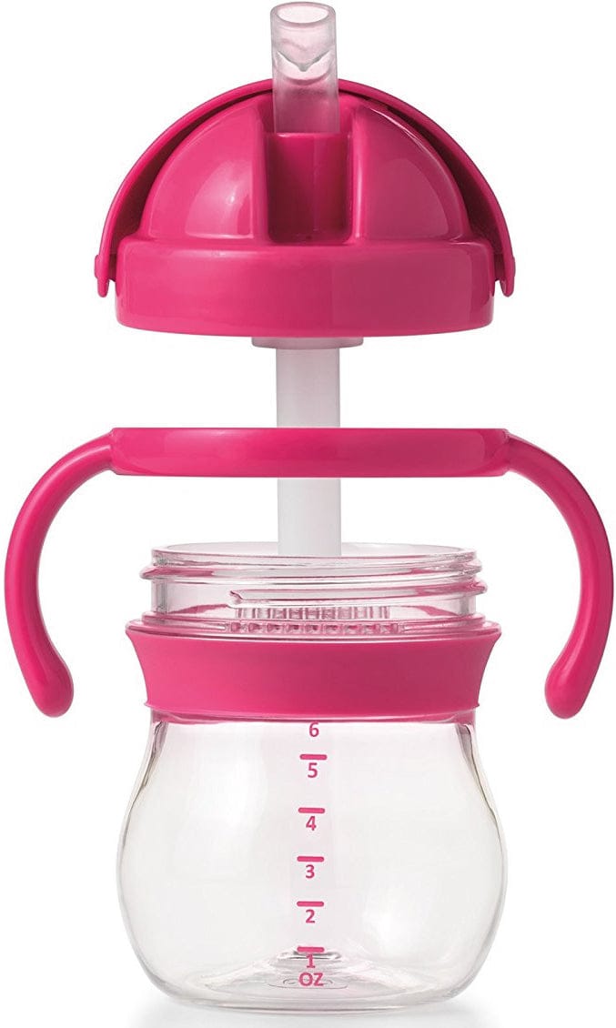 OXO Tot Transitions Straw Cup with Handles, 6 oz - Pink - 61101000