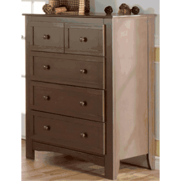 Pali Bolzano 3 Piece Nursery Set in Earth - Crib, Double Dresser & 5 Drawer Dresser - 200020062005E
