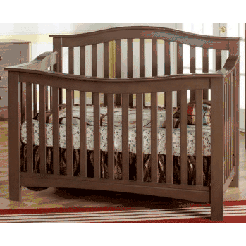 Pali Bolzano 3 Piece Nursery Set in Earth - Crib, Double Dresser & 5 Drawer Dresser - 200020062005E
