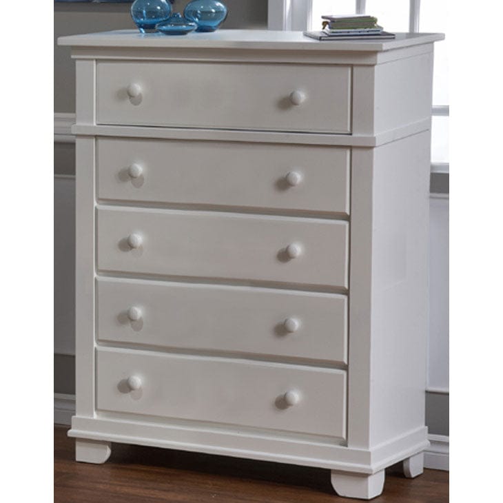 Pali Lucca 3 Piece Nursery Set in White - Crib, Double Dresser & 5 Drawer Dresser - 139913061305WH