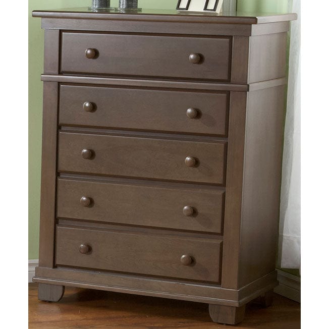 Pali Torino Series 5 Drawer Dresser in Slate - 1305-S