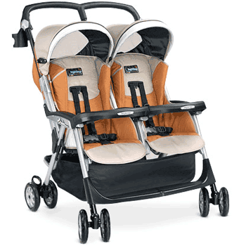 Peg Perego - 2006 Twin Aria Stroller in Ambra Fabric - IPADGH48GH46