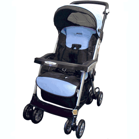 Peg Perego Aria MT Jacardi Stroller in Paris Ciel - 3SP31