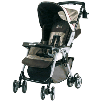 Peg Perego Aria OH Single Stroller 2007 Toffee Fabric - IPAH28BP53RU46