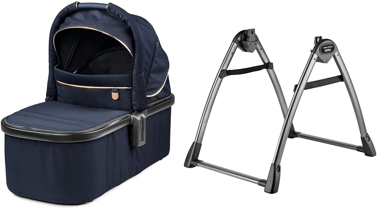 Peg Perego OPEN BOX Bassinet With Home Stand - Blue Shine - IN1900NA00RO51DX51-OB