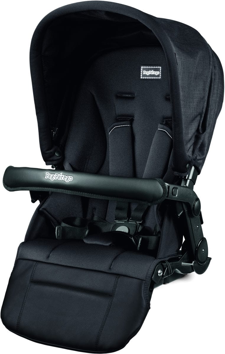 Peg Perego Pop-Up Seat for Team, Duette & Triplette Strollers - Onyx - IS0328NA62SO13DX13