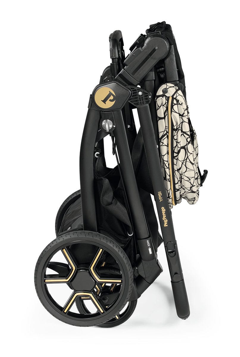 Peg Perego YPSI Single-to-Double Stroller - Graphic Gold - IP1528NA00AB50RO01
