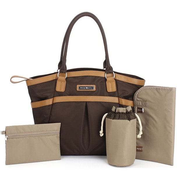 Perry Mackin Harper Diaper Bag in Brown - HARPERBROWN