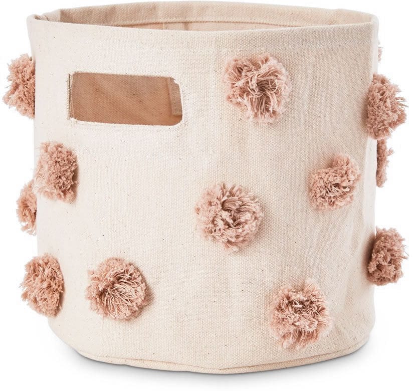 Petit Pehr Pom Pom Mini Storage Basket - Rose Pink - PPM21