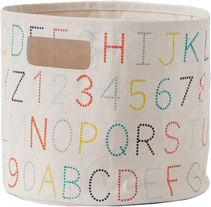 Petit Pehr Pom Pom Pint Storage Basket - Alphabet - ALPHPT01