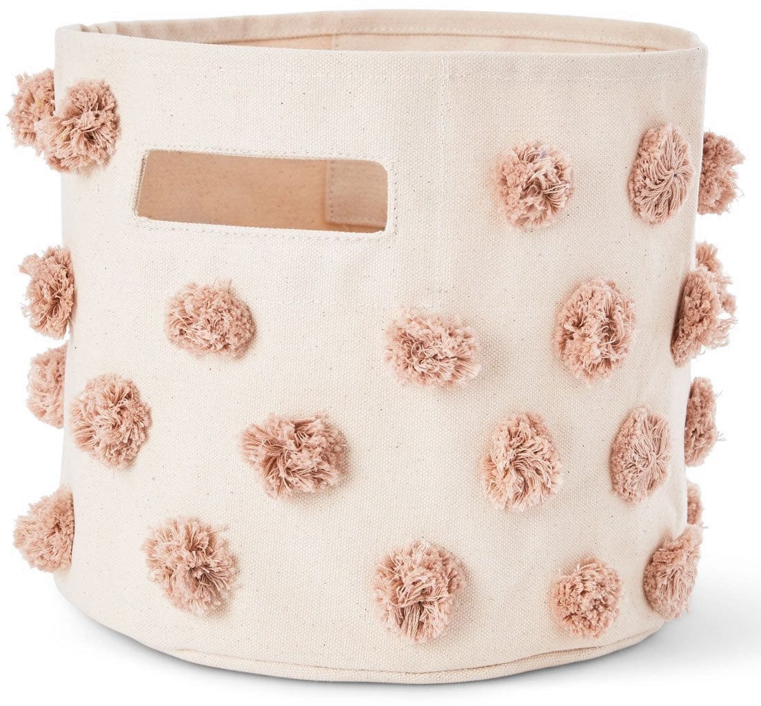 Petit Pehr Pom Pom Pint Storage Basket - Rose Pink - PPPT21
