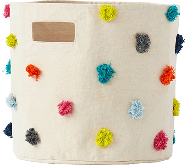 Petit Pehr Storage Bin - Multi Pom Pom - PPBM