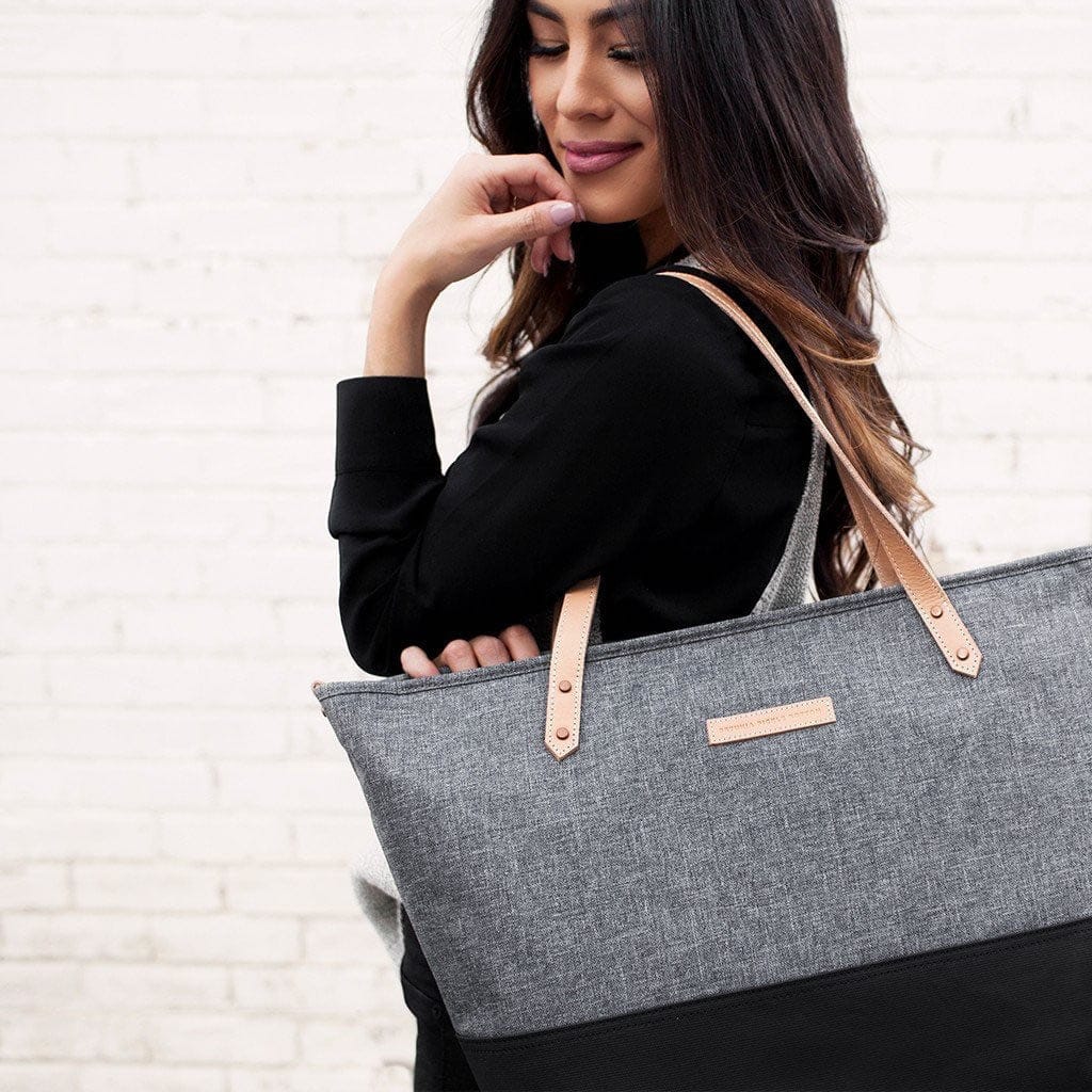 Petunia Pickle Bottom Downtown Tote Diaper Bag - Graphite/Black - DTCB-544-00