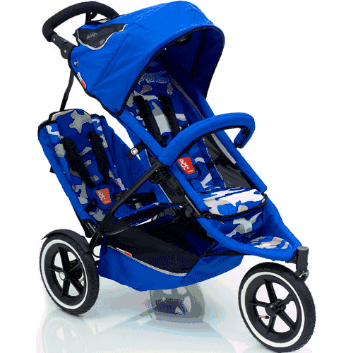 Phil & Ted Four In One Sport Buggy Stroller With Doubles Kit in Blue Camo - 1060037-1062137