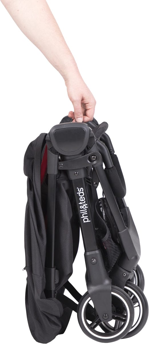 Phil & Teds GO Compact Stroller - Cherry - GO-V1-19