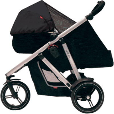 Phil & Teds Peanut Bassinet for Vibe in Black/Red - PNV511