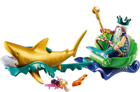 Playmobil King of the Sea with Shark Carriage - 70097-PLAY