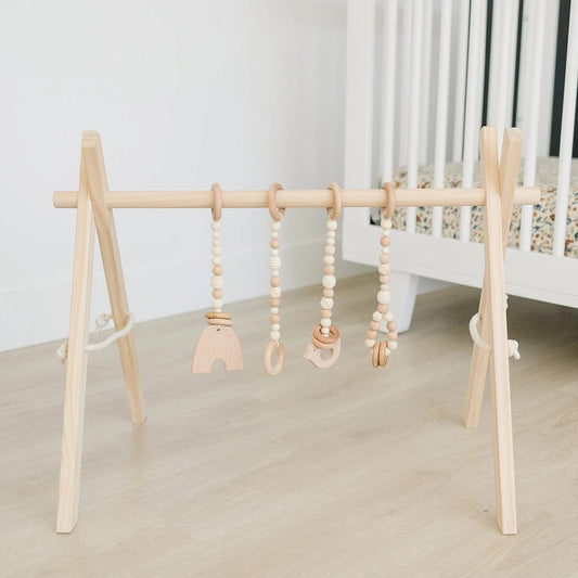 Poppyseed Play Wooden Baby Gym - Natural / Natural Wood Toys - NATGYM-HT-WOOD
