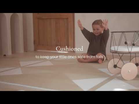 Toddlekind Printed Foam Puzzle Playmat - Nordic - Pebble - 4260620330024